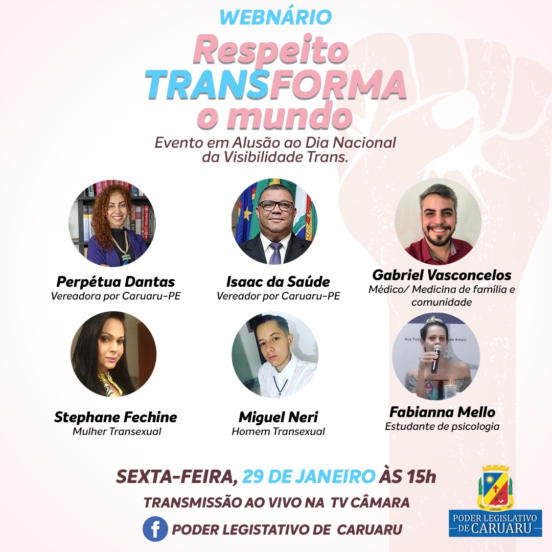 Caruaru recebe webinário sobre o dia da visibilidade Trans