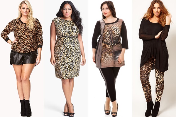 Plus Size Fall Winter 2013 Fashion Trend with Animal Prints