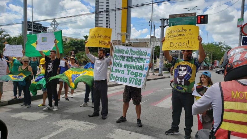 caruaru registra ato em apoio ao governo bolsonaro 2 