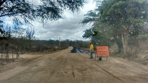 Malhada de Pedra inicio asfalto